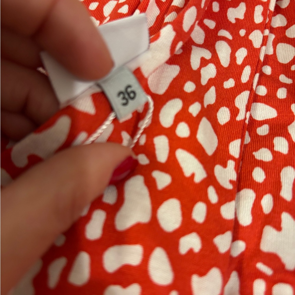 Burnt Orange and White Lascana Dress size 36 brand new with tags! - Picture 5 of 7